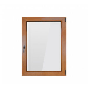 Fereastra PVC Bastion cu geam termopan 56x86 cm 5 camere stejar auriu