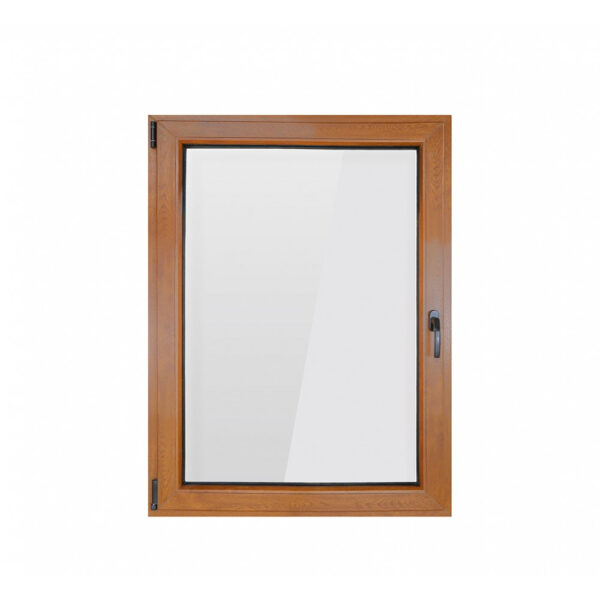 Fereastra PVC Bastion cu geam termopan 56x86 cm 5 camere stejar auriu - imagine 2