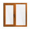 Fereastra PVC Bastion cu geam termopan 116x116 cm 5 camere stejar auriu - imagine 2