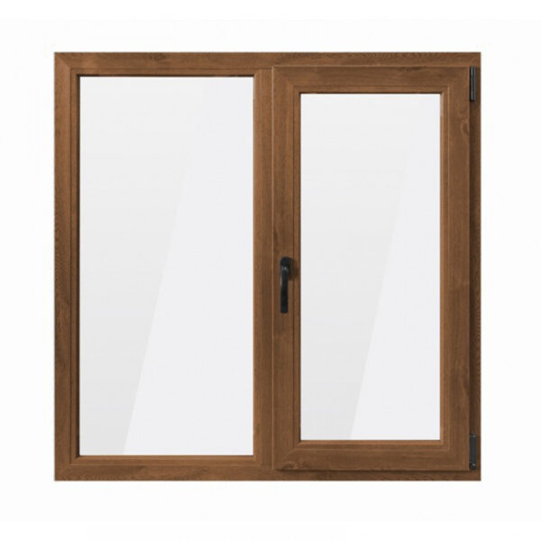 Fereastra PVC Bastion cu geam termopan 116x116 cm 5 camere nuc