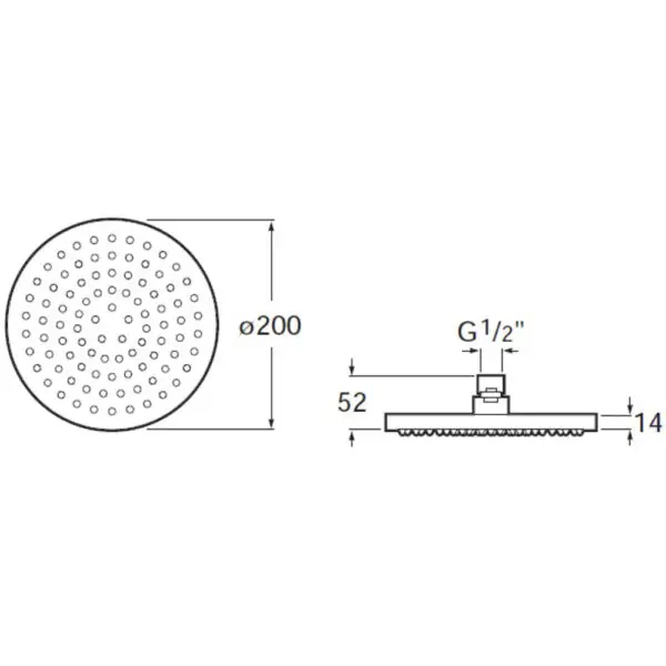 Sistem dus incastrat fara termostat Roca Saona A5D187AC00 - imagine 3