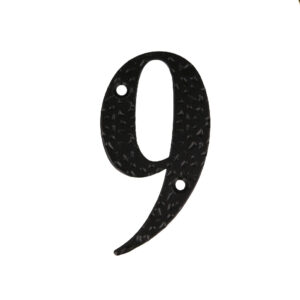 Numar 9 pentru usa 10 cm negru