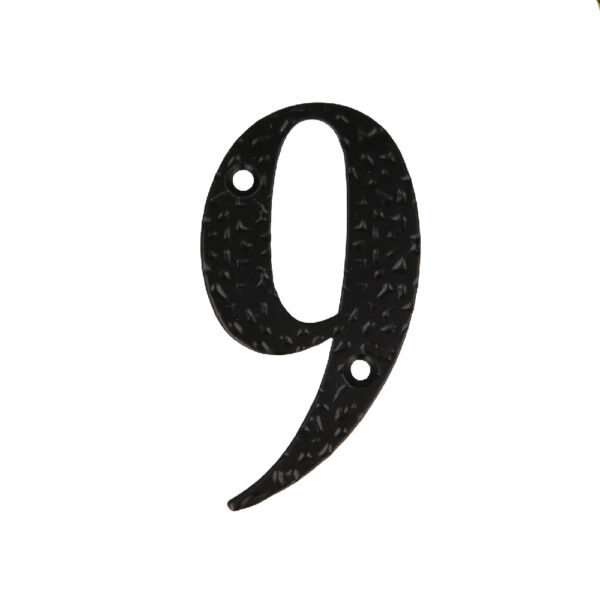 Numar 9 pentru usa 10 cm negru