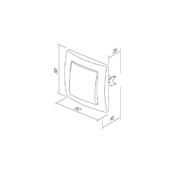 Intrerupator cap scara 1P 10A IP20 alb TEM-SE60PW-B - imagine 3