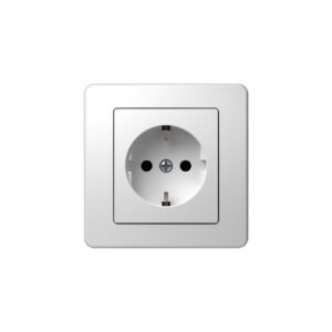 Priza simpla Schuko Ekonomik 1P 16A ST IP20 alb TEM-VE10PW-B