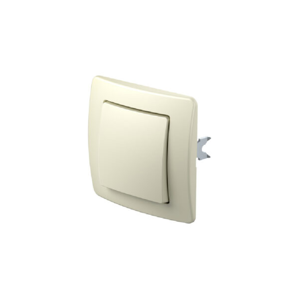 Intrerupator simplu Ekonomik 1P 10A IP20 crem TEM-SE10IW-B - imagine 2