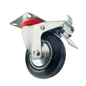 Roata furca pivotanta, frana - 200 x 46 mm