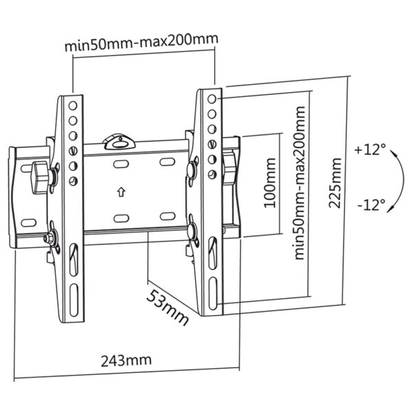 Suport universal TV LED 23 - 42 inch UCH0192 - imagine 2