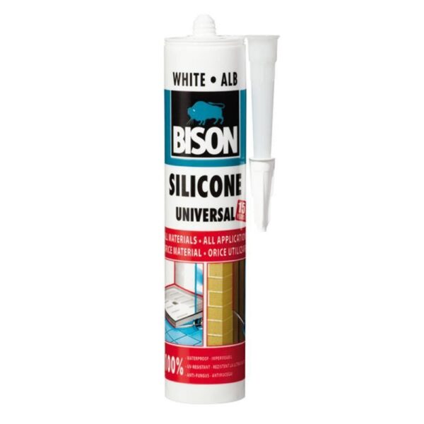 Silicon Universal Bison transparent/alb 280 ml - imagine 2