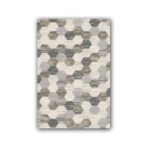 Covor 80 x 150 cm crem / maro / gri Beenom