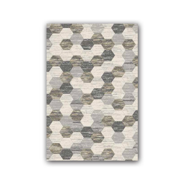 Covor 80 x 150 cm crem / maro / gri Beenom