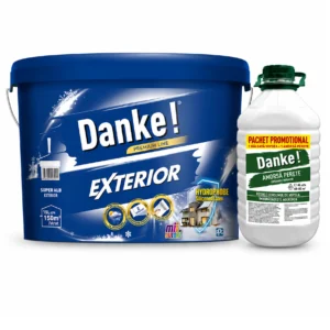 Danke! Vopsea Lavabilă pentru Exterior 15L + Amorsă Cadou