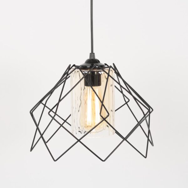 Pendul Kontes negru 1xE27 60W - imagine 2