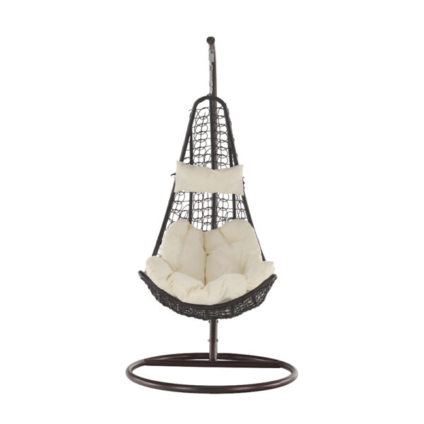 Fotoliu suspendat maro/crem Kalea 2 New - imagine 4