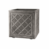 Ghiveci patrat imitatie plumb 32 cm 27 L