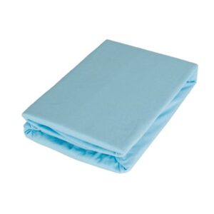 Cearceaf elastic Jersey 70 x 140 cm, albastru/piersică