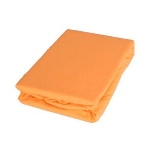 Cearceaf elastic Jersey 60 x 120 cm, albastru/piersică