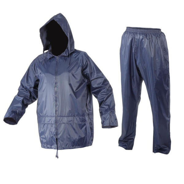Costum de ploaie albastru