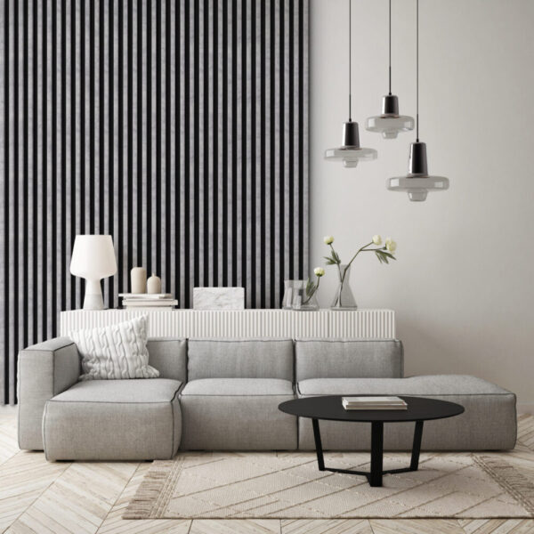 Riflaj / panou Linea slim 3 urban / negru - imagine 4
