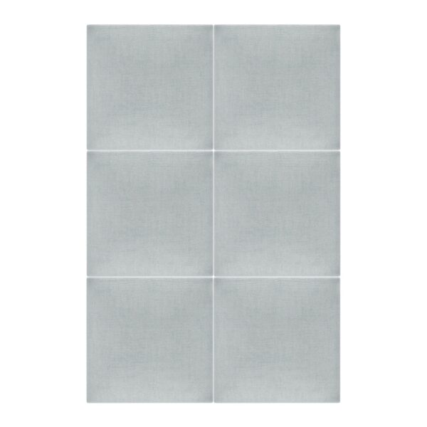 Panou decorativ tapițat Mollis gri deschis 30 x 30 cm - imagine 5