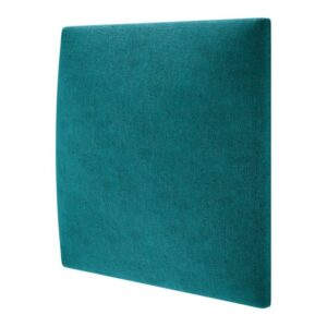 Panou decorativ tapițat Mollis turquoise 30 x 30 cm
