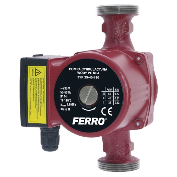 Pompa circulatie apa potabila 25-40/180 0201W FERRO