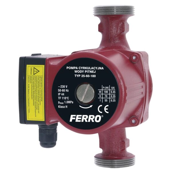 Pompa circulatie apa potabila 25-60/180 0202W FERRO