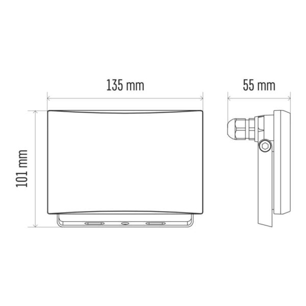 Proiector led tambo 20W IP65 1600LM 4000K ZS2521 - imagine 3
