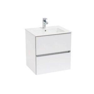 Set mobilier de baie alb Unik Cube 63.5 cm