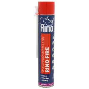 Spumă poliuretanică rezistentă la foc cu aplicator 750ml Rino Fire