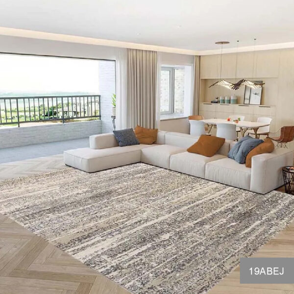 Covor modern 1,17 x 1,80 m gri / crem / maro Tahiti - imagine 19
