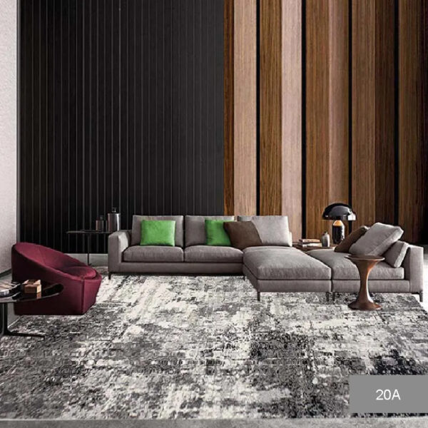 Covor modern 1,17 x 1,80 m gri / crem / maro Tahiti - imagine 2