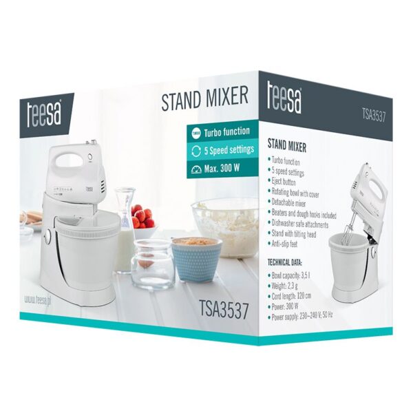 Mixer cu bol Teesa TSA3537 300W - imagine 3