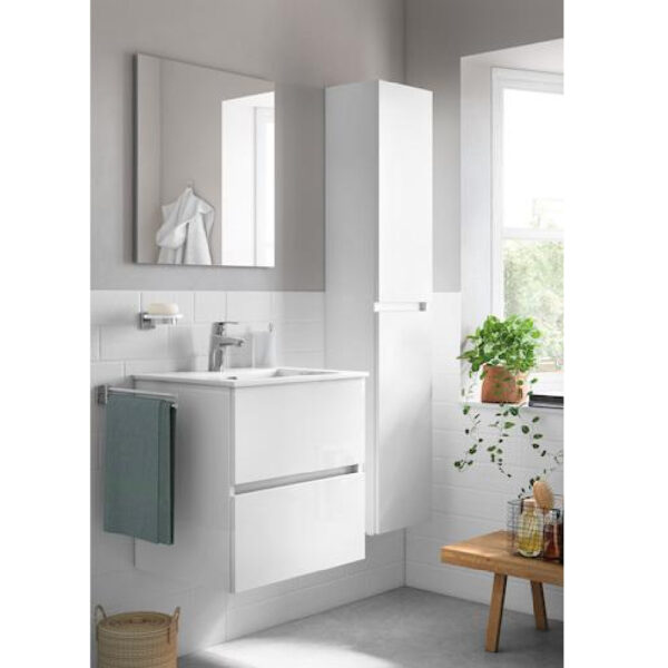 Set mobilier de baie alb Unik Cube 63.5 cm - imagine 2