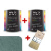 Pachet Magic Efect vopsea cu efect Dune de nisip Amazon Green C25 - 1+1 gratuit + pensula