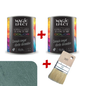 Pachet Magic Efect vopsea cu efect Dune de nisip Amazon Green C25 - 1+1 gratuit + pensula