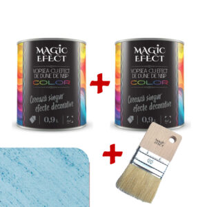 Pachet Magic Efect vopsea cu efect Dune de nisip Blue Diamond 14 - 1+1 gratuit + pensula