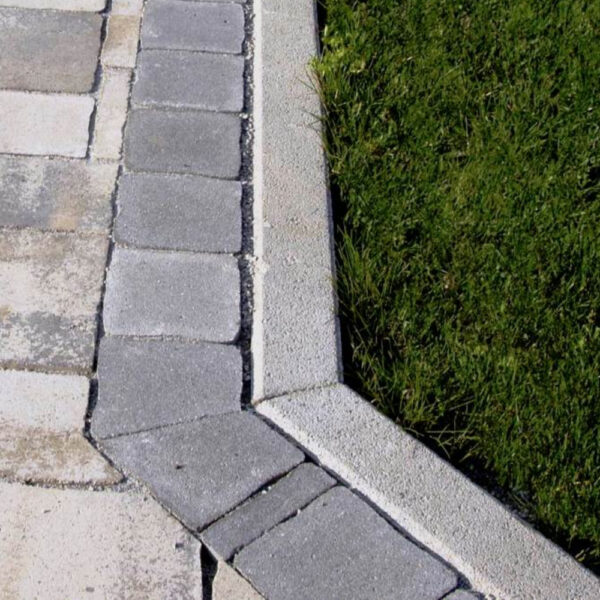 Bordură pentru parc gri 100 x 20 x 5 cm - imagine 2