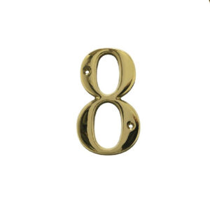 Numar 8 pentru usa 5 cm alama