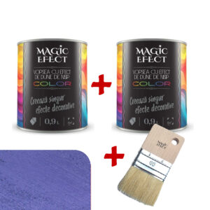 Pachet Magic Efect vopsea cu efect Dune de nisip Color of the year 17 (mov) 1+1 gratuit + pensula