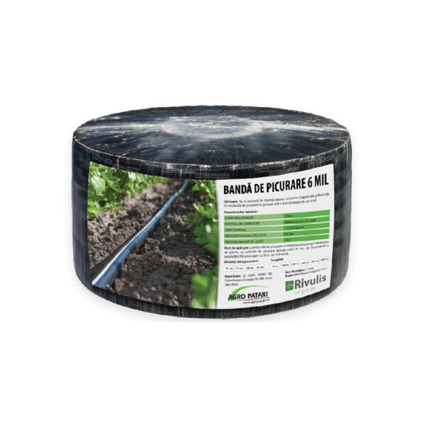 Banda de picurare T-Tape 6 mil 15 cm (100 m/sul)