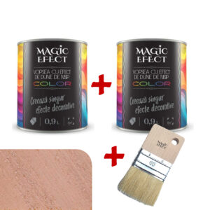 Pachet Magic Efect vopsea cu efect Dune de nisip Coral Rose 09 - 1+1 gratuit + pensula