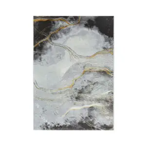 Covor modern gri / auriu Efes 150x230 cm HE780