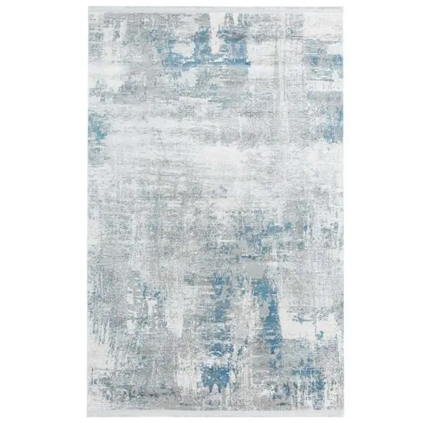 Covor modern albastru / gri Lootus LO16A 160x230 cm
