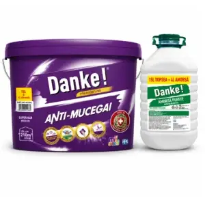 Danke! Anti-Mucegai 15L – Vopsea Lavabilă pentru Interior