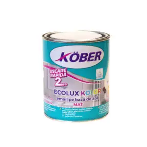 Email mat pe baza de apa Ecolux Kolor 0.6 L, albastru turcoaz