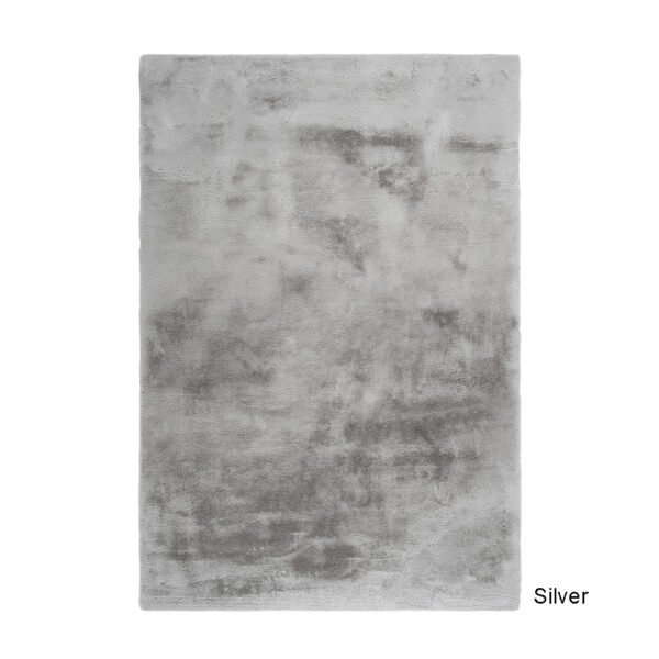 Covor pufos Emotion Lalee - 80x150 cm gri / roz / maro / verde / crem - imagine 5