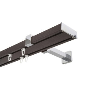 Galerie aluminiu dubla wenge 300 cm C14 cm