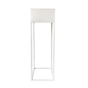 Ghiveci de flori din metal multifuncţional gri închis/alb Indize TYP 1 WL4211