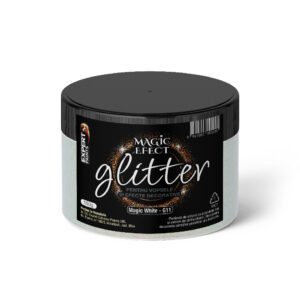 Sclipici / Glitter alb 150 gr. G11 pentru vopsele si efecte decorative